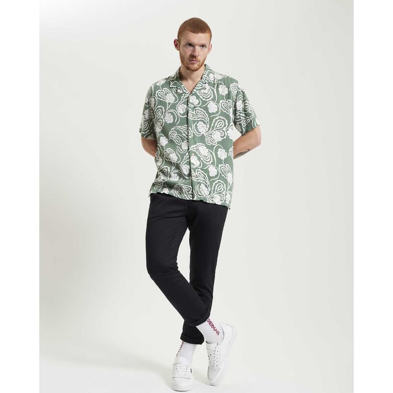 Ben Sherman Paisley Swirl Print Short Sleeve Shirt image number 3